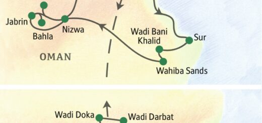 Mit Aufenthalt im Weihrauchland Dhofar im Süden des Omans