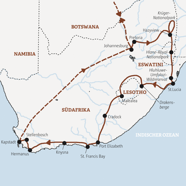 Südafrika Rundreisen 2019/2020