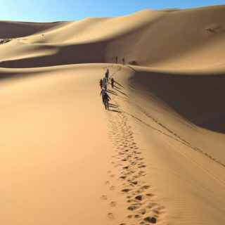 Hoch hinaus in der Erg Chebbi Wüste - Anja Riemann | erlebnisreisen-afrika.de