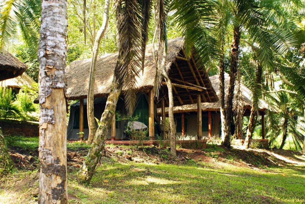 Hauszelt des Kibale Forest Camps