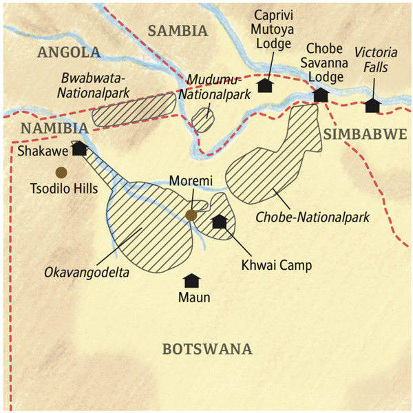 Botswana – Caprivi deutschsprachig gefuehrte Studienreisen 2019