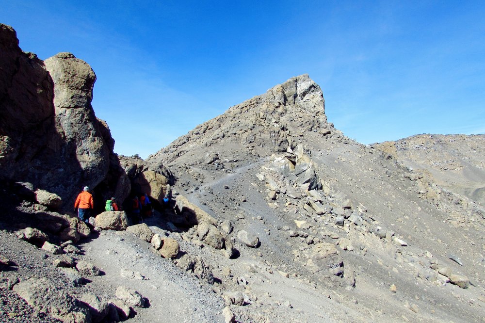 Auf dem Weg zum Uhuru Peak