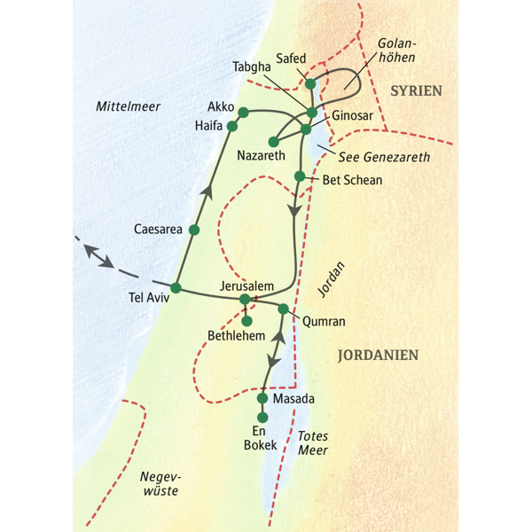 Israel gefuehrte Rundreisen 2020