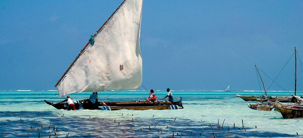 Bootfahren bei Sansibar