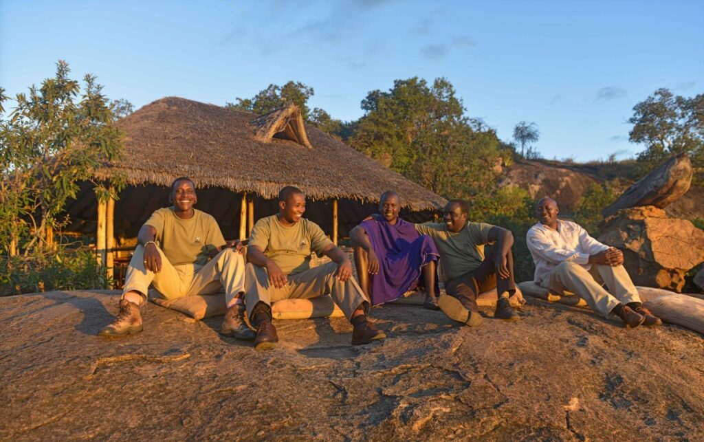 Das Personal vom Maweninga Camp