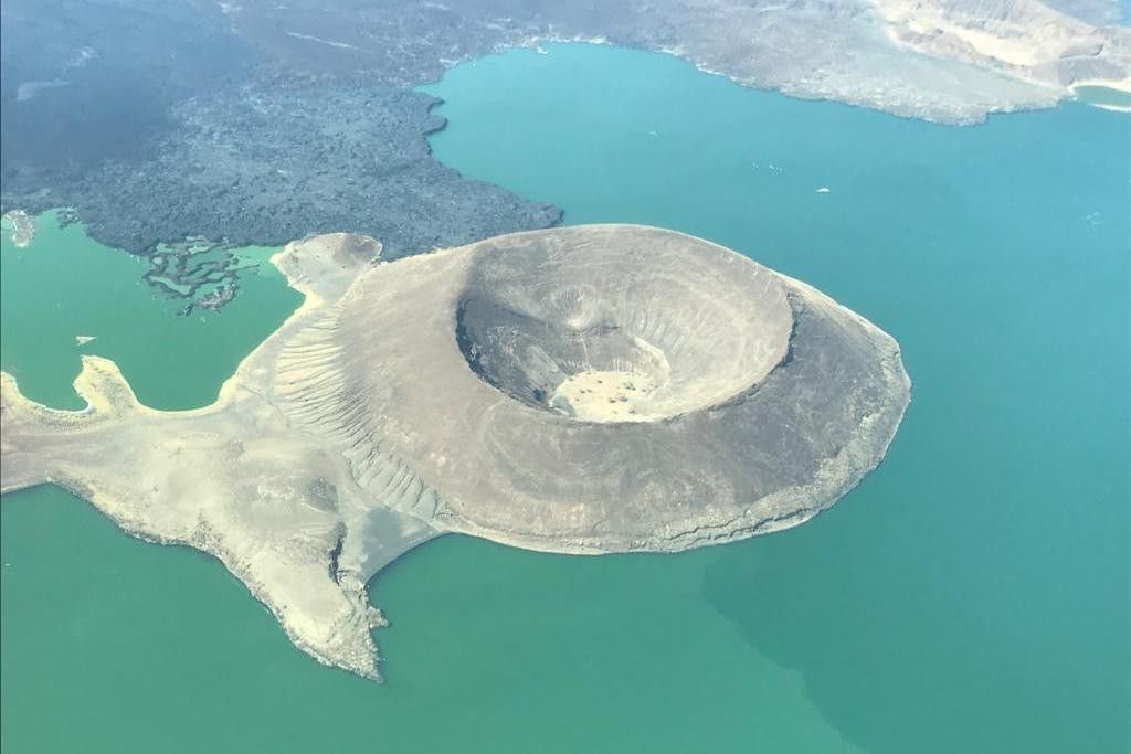 Nabiyotum-Krater im Lake Turkana
