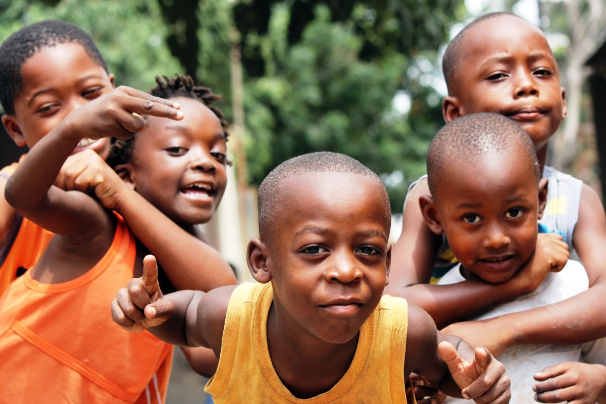 Kinder in Mafalala, Maputo