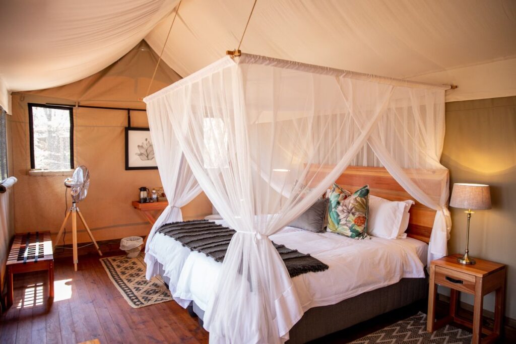 Mankwe Tented Retreat, Zimmerbeispiel