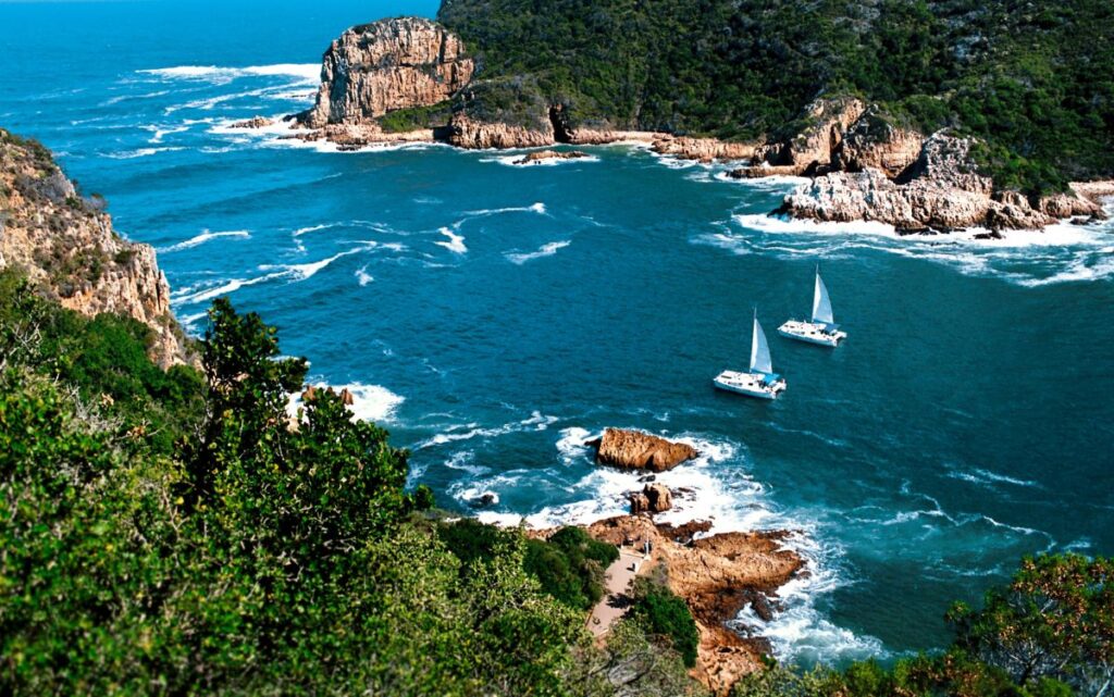 Blick auf die Knysna Lagune