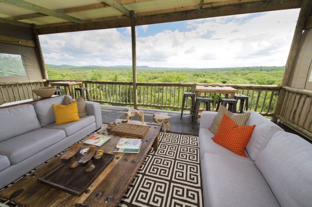 Blick in die Weite von der Zululand Lodge