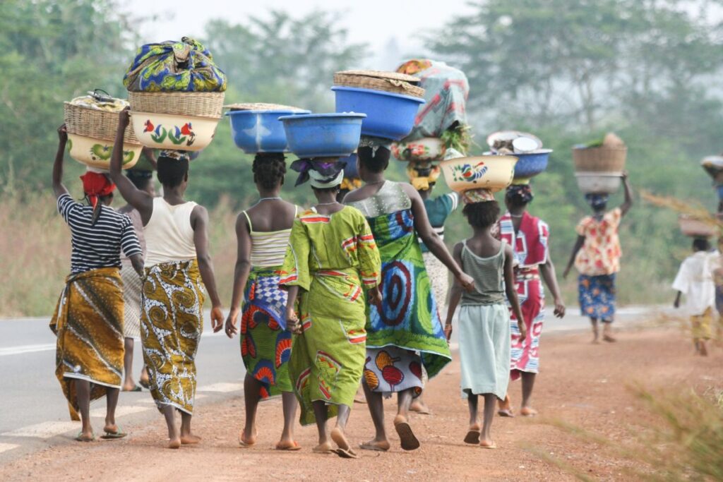 Straßenszene in Benin