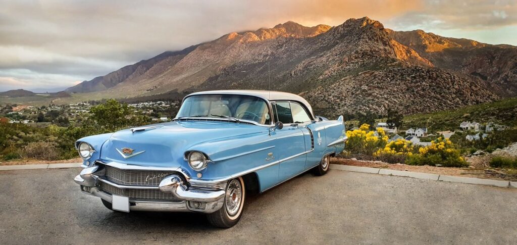 Auf der Route 62 mit dem Cadillac