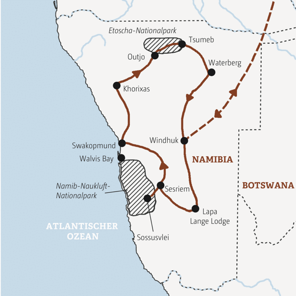 Namibia Rundreisen 2025
