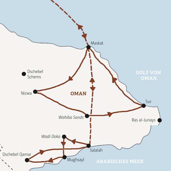 Oman Rundreisen 2025