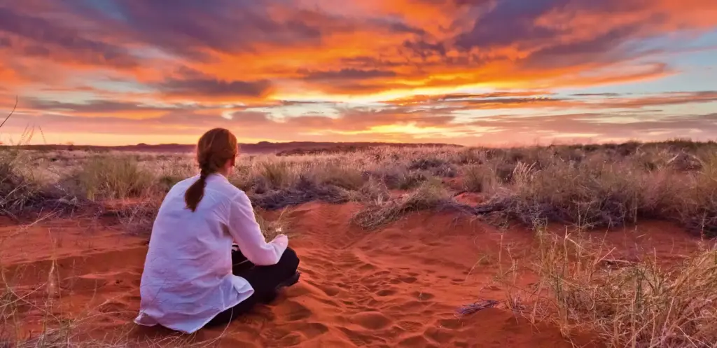 Namib Wüste Sonnenuntergang - Paul Sutton/Absolut Tours | erlebnisreisen-afrika.de