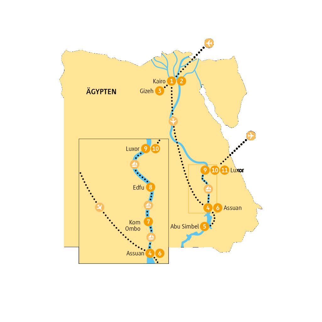 Rundreise Ägypten 2026 / 2026 | Erlebnisreisen-Afrika.de